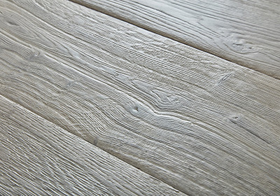 Brushed engineered wood flooring