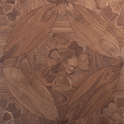 Custom complex pattern parquetry flooring