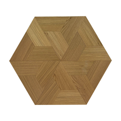 Custom hexagon parquetry flooring