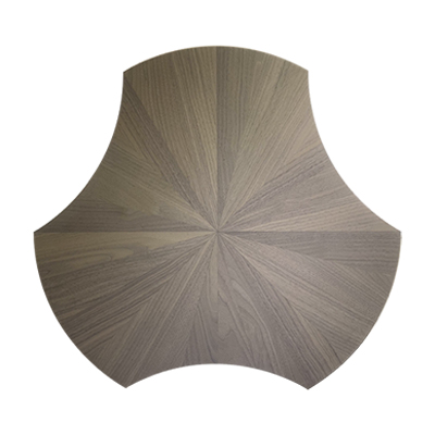 Custom lotus leaf parquetry flooring