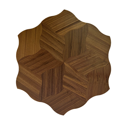 Custom lotus parquetry flooring