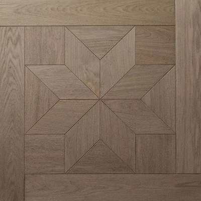 Custom trapezoid parallelogram parquetry flooring