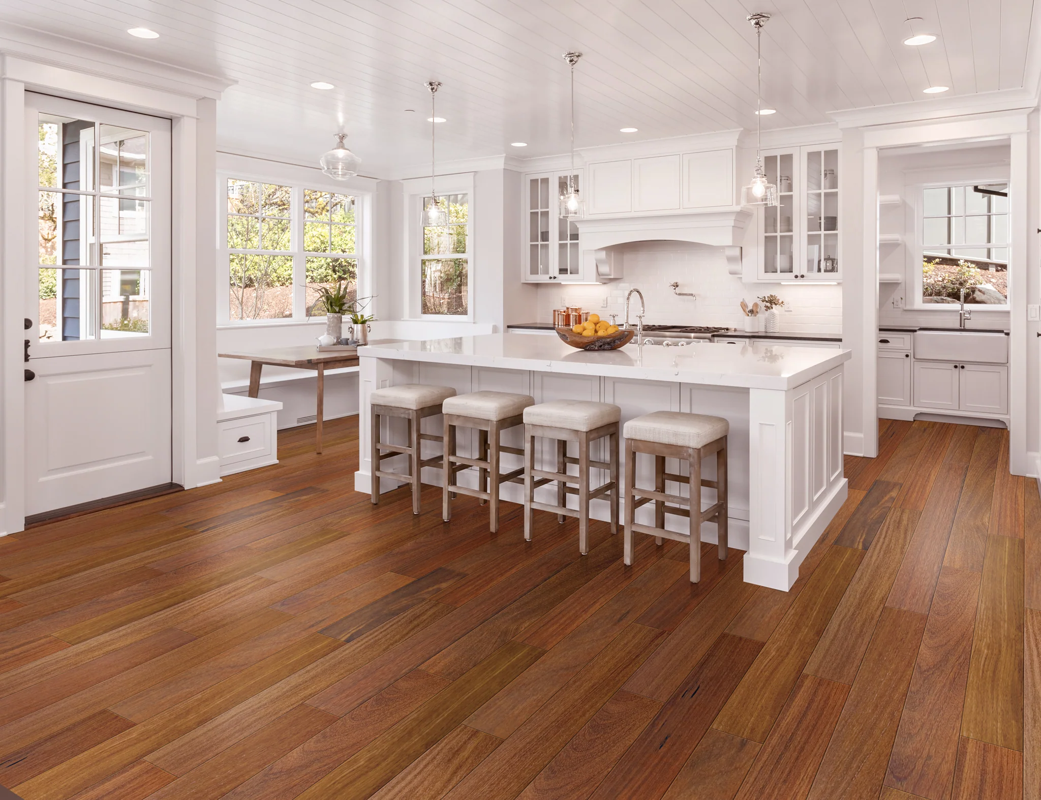 Teak Engineered Wood Flooring For Kitchen