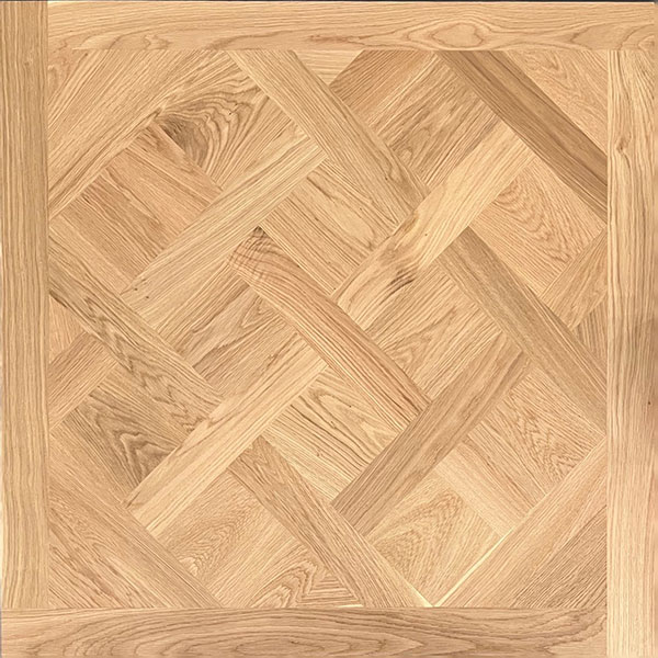 White oak Versailles parquet engineered wood flooring