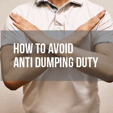 how to avoid anti-dumping duty