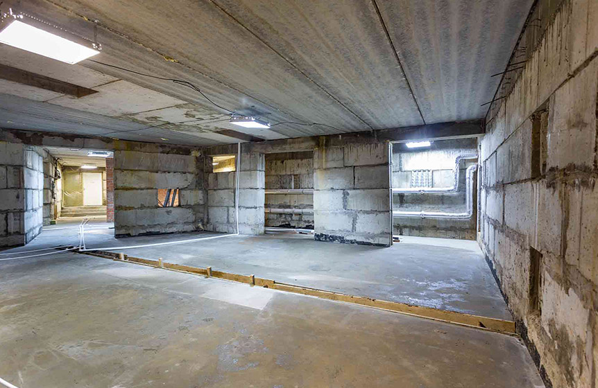 basement floor