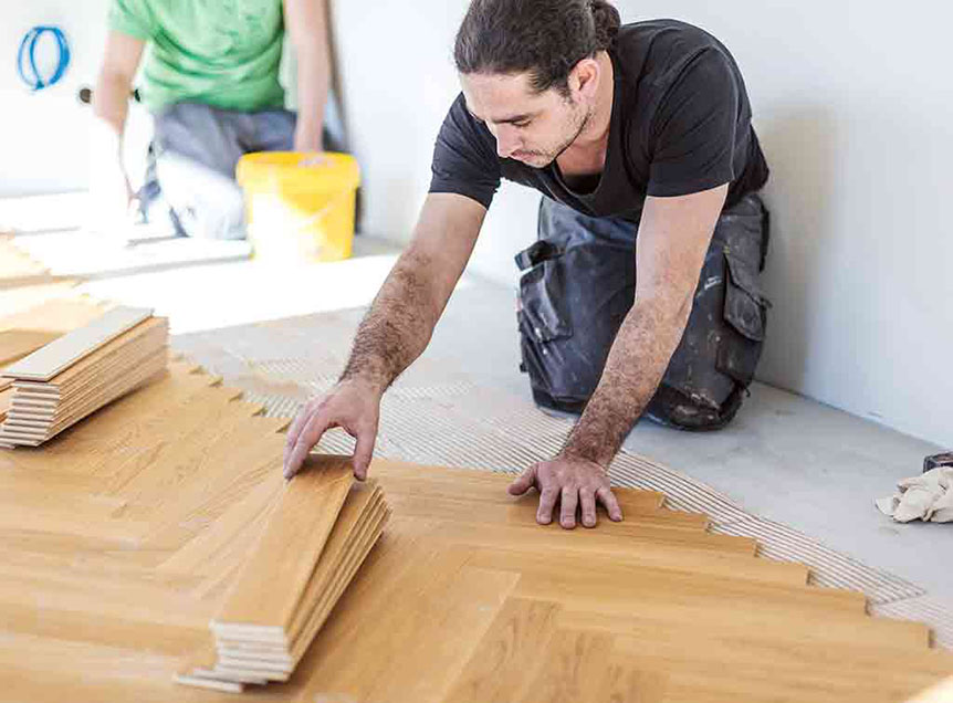 installation engineered herringbone wood flooring