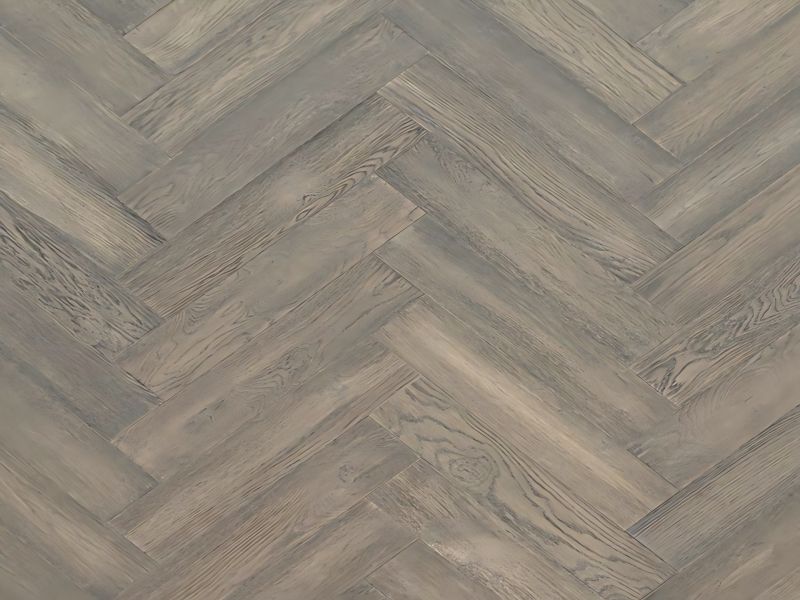 Herringbone engineered parquet flooring